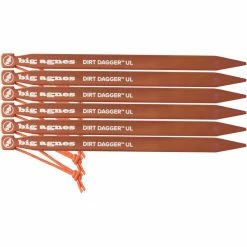 Big Agnes Dirt Dagger UL Tent Stakes 7.5" Pack of 30 orange 7 Big Agnes Dirt Dagger UL Tent Stakes 7.5" Pack of 30 orange -Tent Attachment Sales big agnes dirt dagger ul tent stakes 75 pack of 30 orange 3