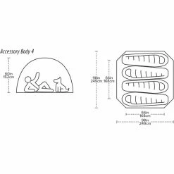Big Agnes Guard Station 4 Accessory Body Inner Tent gray 11 Big Agnes Guard Station 4 Accessory Body Inner Tent gray -Tent Attachment Sales big agnes guard station 4 accessory body inner tent gray 5