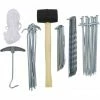 CAMPZ Tent Accessory Set 50 Pieces silver -Tent Attachment Sales campz zeltzubehoer silber 1