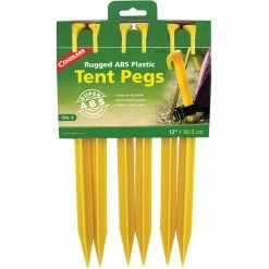 Coghlans ABS Tent Pegs 30cm 6-Pack yellow