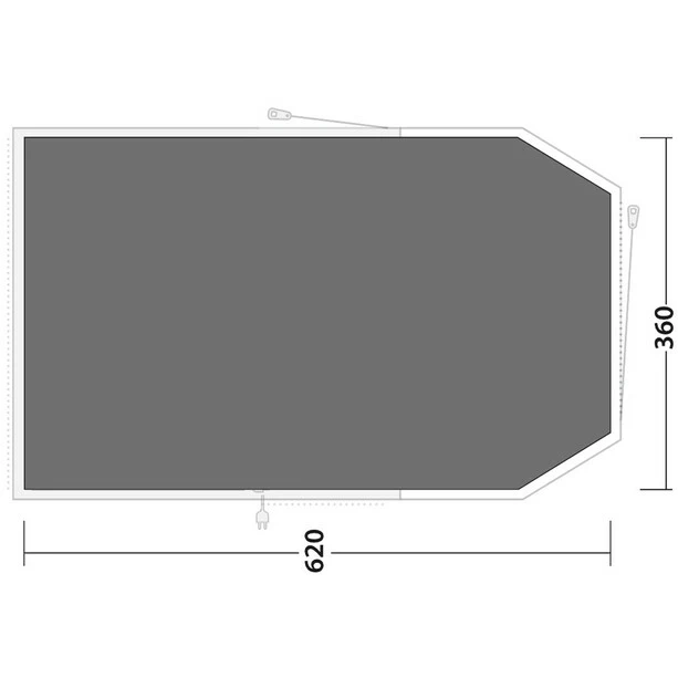 Outwell Norwood 6 Footprint with integrated Toggle Up Front grey 4 Outwell Norwood 6 Footprint with integrated Toggle Up Front grey - Image 2