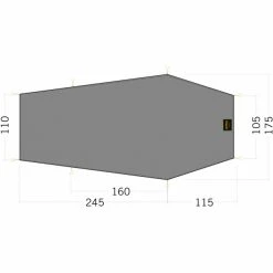 Tatonka LT Gargia 3 Floor Sheet 360x105/175cm stone grey olive