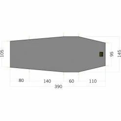 Tatonka LT Okisba Floor Sheet 390x95/145cm stone grey olive