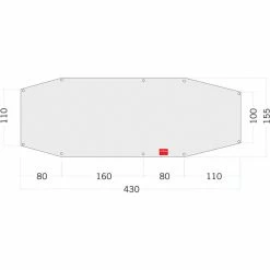 Tatonka PE Alaska 2 Floor Sheet 430x100/155cm