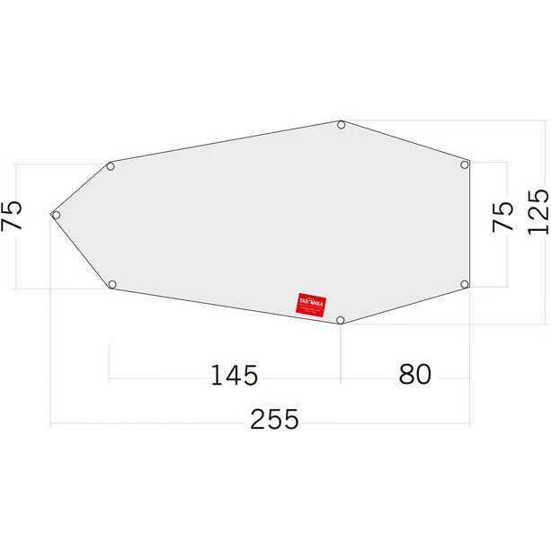 Tatonka PE Koli Floor Sheet 255x75/125cm 3 Tatonka PE Koli Floor Sheet 255x75/125cm